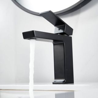 Смеситель для раковины Rose R1801H-1 чёрный матовый Смеситель для раковины Rose R1801H-1 чёрный матовый