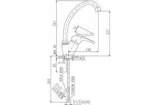 Смеситель для кухни Rav Slezak Sazava SA306.5/1 хром Смеситель для кухни Rav Slezak Sazava SA306.5/1 хром