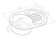 МОЙКА КУХОННАЯ ZORG INOX GLASS GL-7851-OV-BLACK-GRAFIT