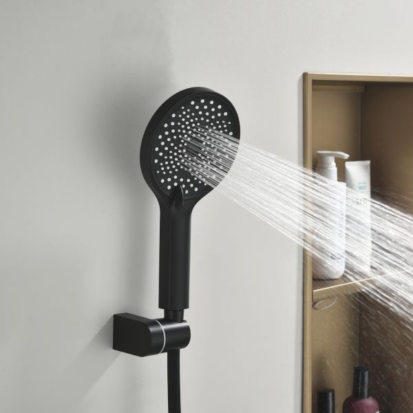 Смеситель для ванны и душа Black&White Gravity 9101MB чёрный матовый