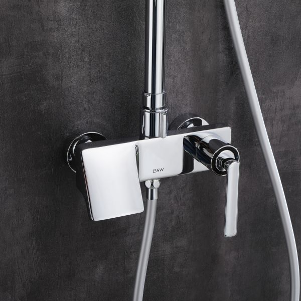 Душевая стойка Black&White Gravity 9103С хром