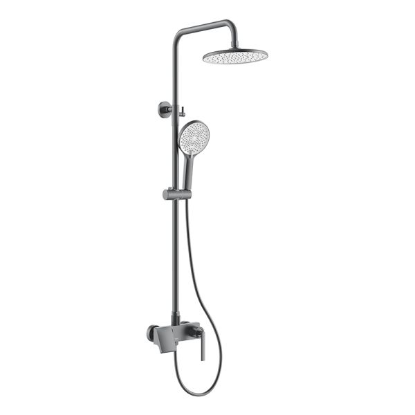 Душевая стойка Black&White Gravity 9103GM оружейная сталь