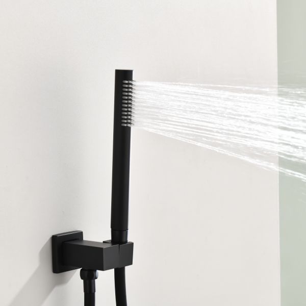 Душевой комплект Black&White Gravity 9105MB чёрный матовый