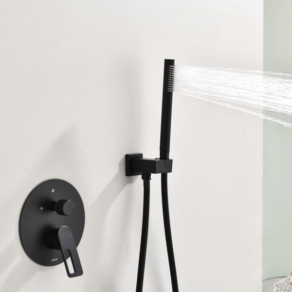 Душевой комплект Black&White Gravity 9105MB чёрный матовый