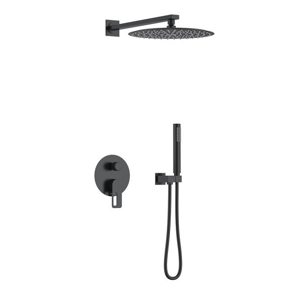 Душевой комплект Black&White Gravity 9105MB чёрный матовый