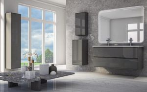 Тумба под раковину Cezares 120x57 Bianco Lucido Glass 41809