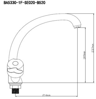 Смеситель для кухни BOOU BA5330-1F-SE020-B520 хром Смеситель для кухни BOOU BA5330-1F-SE020-B520 хром