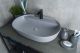 Раковина Gid Gm1346 53341 накладная серая матовая 61x41x14