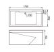 Акриловая ванна Gemy G9065 K L 175x85x72 Акриловая ванна Gemy G9065 K L 175x85x72