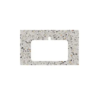 Столешница для полувстраиваемых раковин Kerama Marazzi Бричиола KM6012G0471RP80Ir2 80 см белый натуральный