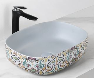 Раковина чаша Bronze de Luxe MURANO 4035, разноцветная Раковина чаша Bronze de Luxe MURANO 4035, разноцветная