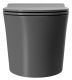 Подвесной унитаз Point Вега PN41711GM безободковый серый матовый Подвесной унитаз Point Вега PN41711GM безободковый серый матовый
