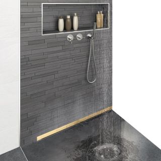 Душевой лоток Berges Wall 092057 пристенный 100см золото Душевой лоток Berges Wall 092057 пристенный 100см золото