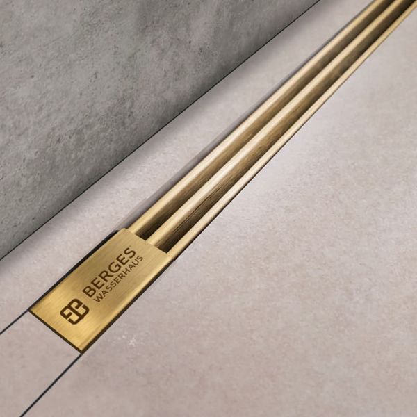 Душевой лоток Berges Super Slim 092054 80см золото