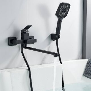 Смеситель для ванны Shevanik S9622H чёрный Смеситель для ванны Shevanik S9622H чёрный