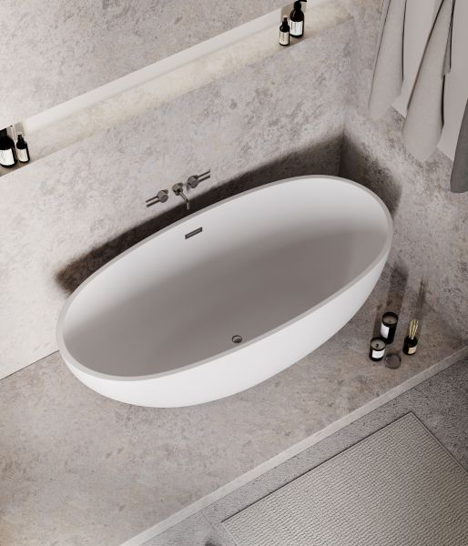 Акриловая ванна Grossman Fly GR-1104M 170x75см белый матовый