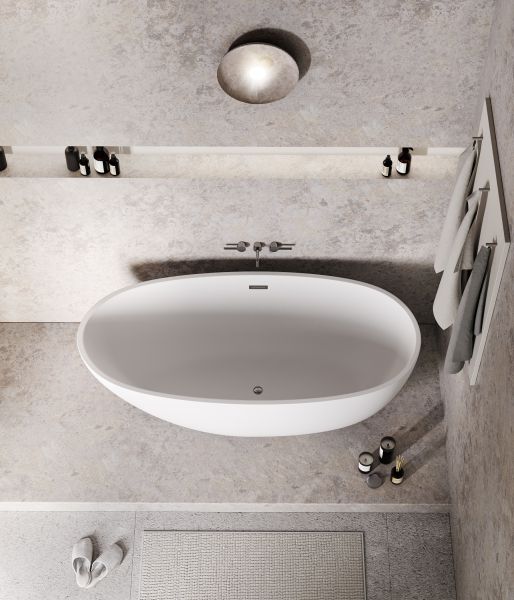 Акриловая ванна Grossman Fly GR-1104M 170x75см белый матовый
