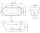 Акриловая ванна Grossman Galaxy GR-2104M 170x75см белый матовый