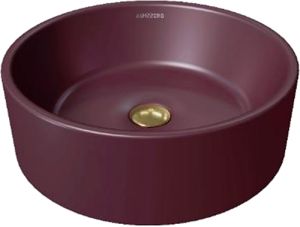 Раковина Grossman Color GR-3013VIM 41 см бордовая матовая