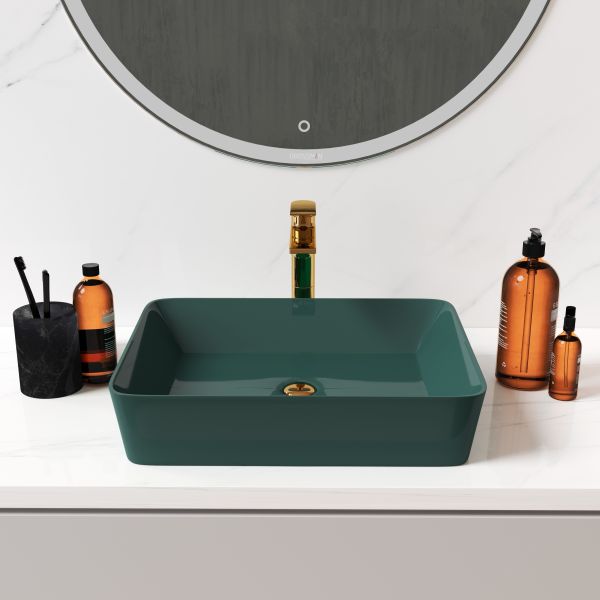 Раковина Grossman Color 48см светло-зелёный матовый GR-3016OLM