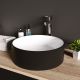 Раковина Grossman Color 36см чёрный/белый GR-4040BW