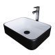 Раковина Grossman Color 50см чёрный/белый GR-4043BW