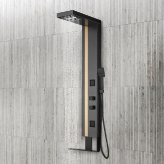 Душевая панель Black & White Gravity GR026 1400 х 200 мм