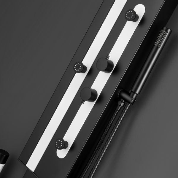 Душевая панель Black&White Gravity 027000 чёрный матовый/белый матовый