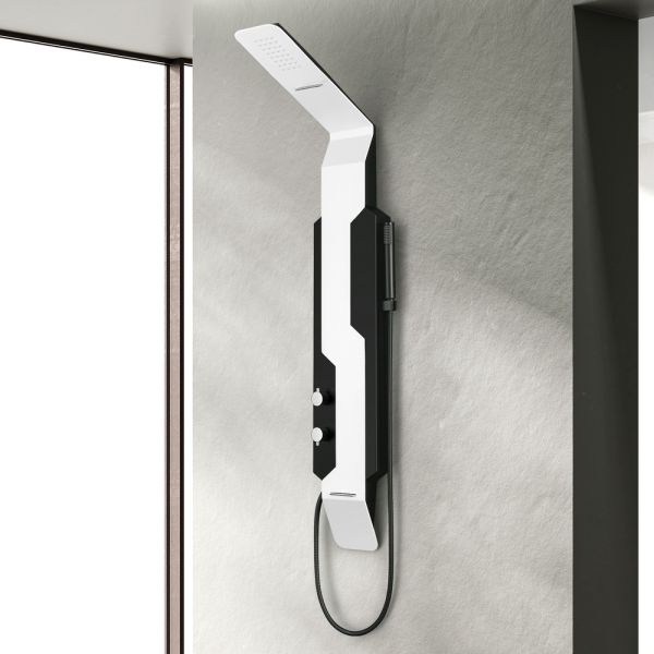 Душевая панель Black&White Gravity 028000 белый матовый/чёрный матовый