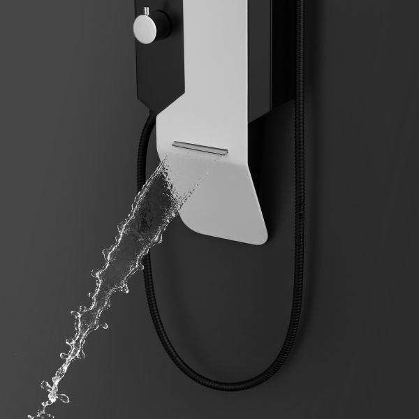 Душевая панель Black&White Gravity 028000 белый матовый/чёрный матовый