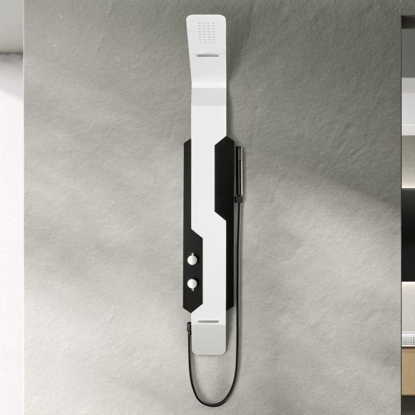 Душевая панель Black&White Gravity 028000 белый матовый/чёрный матовый