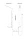 Душевая панель Black & White Gravity GR028 1400 х 200 мм