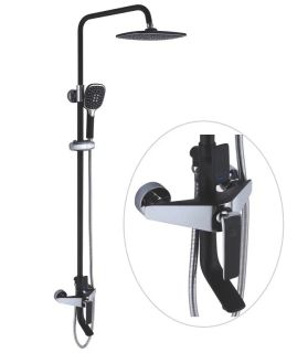 Душевая стойка Rose R1336H чёрный матовый Душевая стойка Rose R1336H чёрный матовый