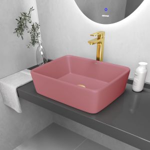 Раковина Grossman Color GGR-3016PIM 48 см розовый матовый