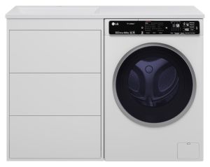 Напольная тумба под раковину Brevita Grafit GRA-01060-023Я под стиральную машину 60см белый