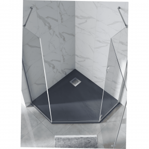 Душевой поддон RGW STONE TRAY-G 14155099-02-11 90x90 см графит