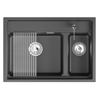Кухонная мойка GRANULA KS-7302i Черный