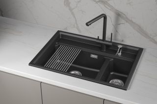 Кухонная мойка GRANULA KS-7302i Черный