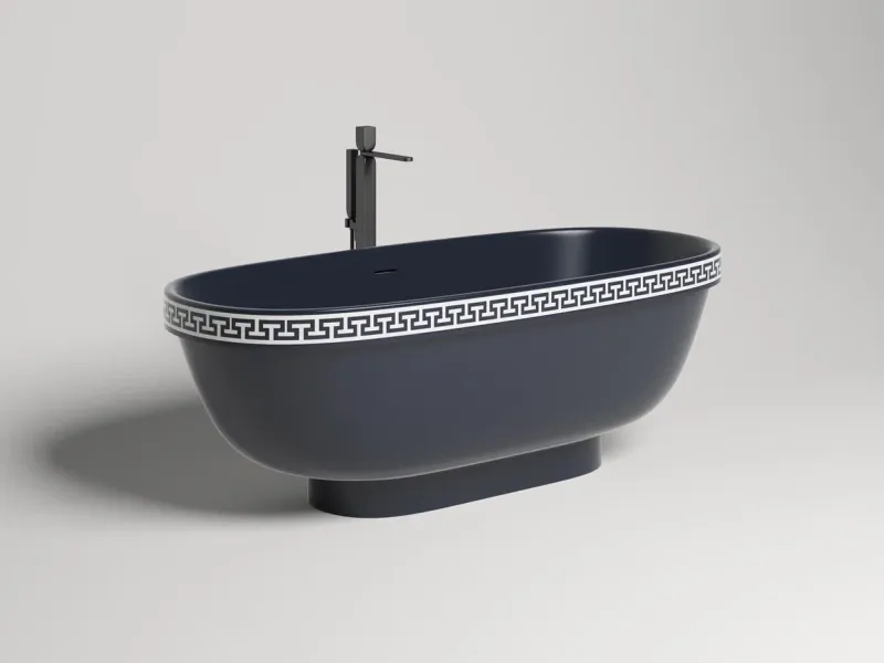 Ванна из искусственного камня Salini Greca Meander S-Stone 103021MRF 180x80см RAL полностью Ванна из искусственного камня Salini Greca Meander S-Stone 103021MRF 180x80см RAL полностью