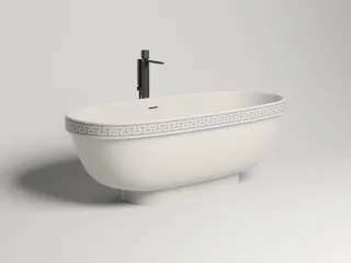 Ванна из искусственного камня Salini Greca Meander S-Stone 103021MRH 180x80см RAL снаружи Ванна из искусственного камня Salini Greca Meander S-Stone 103021MRH 180x80см RAL снаружи