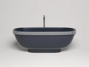Ванна из искусственного камня Salini Greca Meander S-Stone 103021MRF 180x80см RAL полностью