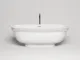 Ванна из искусственного камня Salini Greca Meander S-Stone 103021M 180x80см белый матовый
