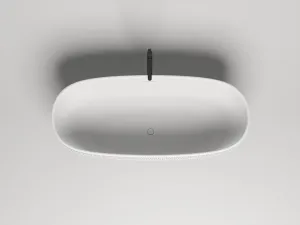 Ванна из искусственного камня Salini Greca Meander S-Stone 103021M 180x80см белый матовый