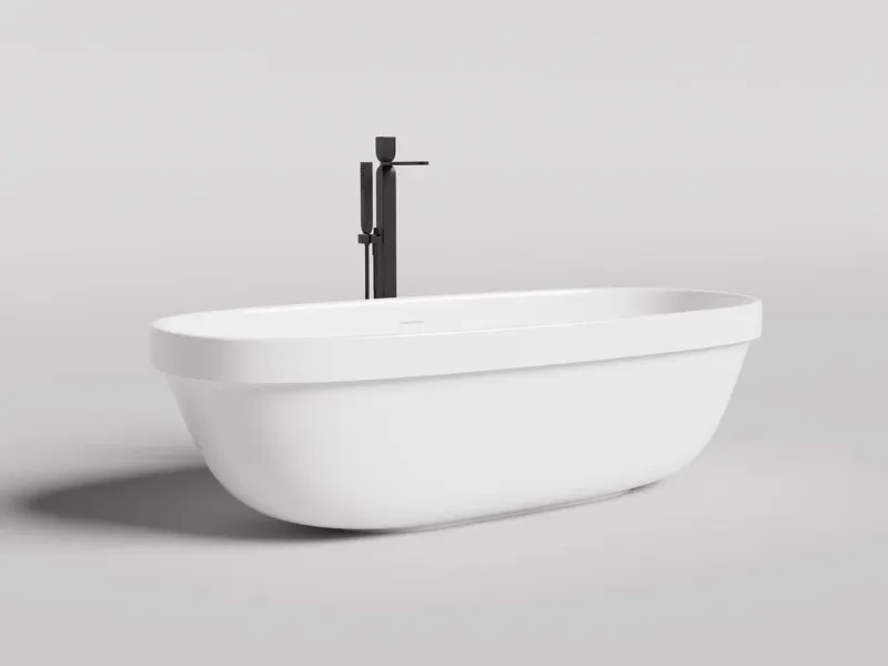 Ванна из искусственного камня Salini Greca In S-Stone 104821MRH 180x80см RAL снаружи