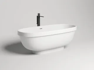 Ванна из искусственного камня Salini Greca S-Stone 103121M 180x80см белый матовый Ванна из искусственного камня Salini Greca S-Stone 103121M 180x80см белый матовый