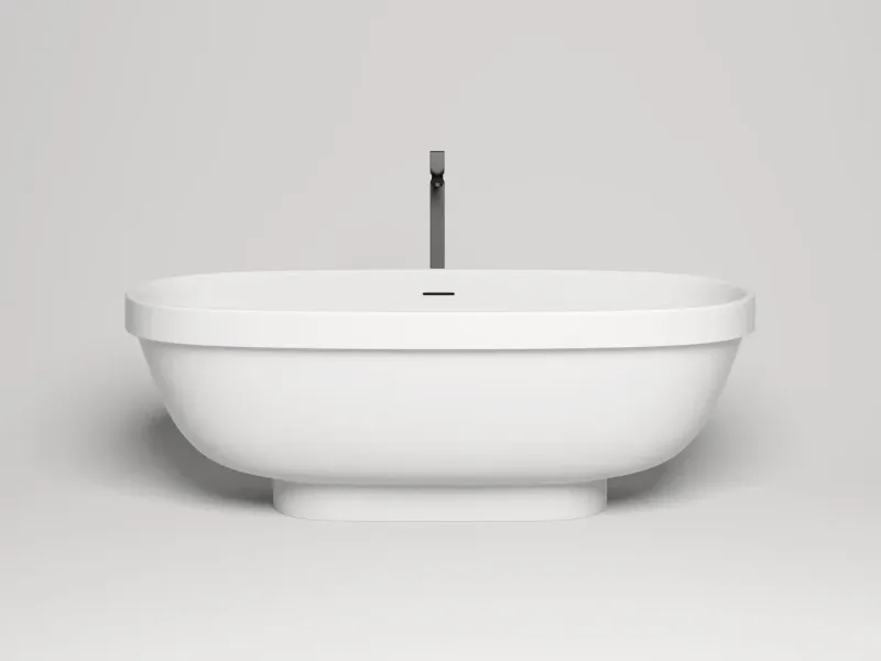 Ванна из искусственного камня Salini Greca S-Stone 103121M 180x80см белый матовый