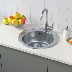 Кухонная мойка IDDIS Suno SUN50S0i77S с сифоном 50см сталь