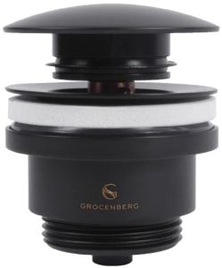 Донный клапан Grocenberg GB106 Черный матовый