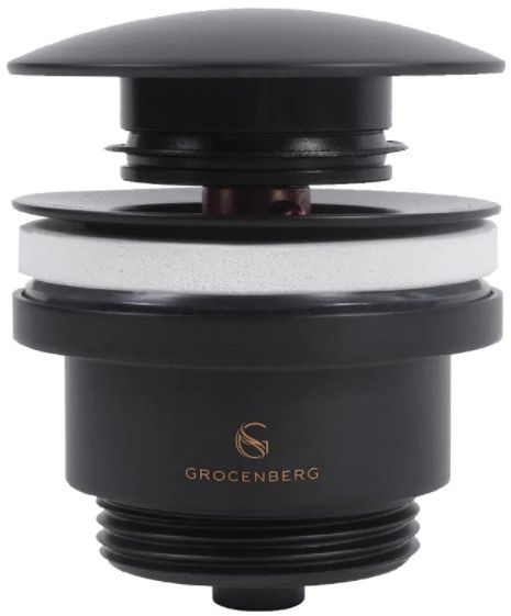 Донный клапан Grocenberg GB106 Черный матовый