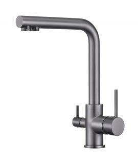 Смеситель для кухни Grocenberg GB40551BG Графит
